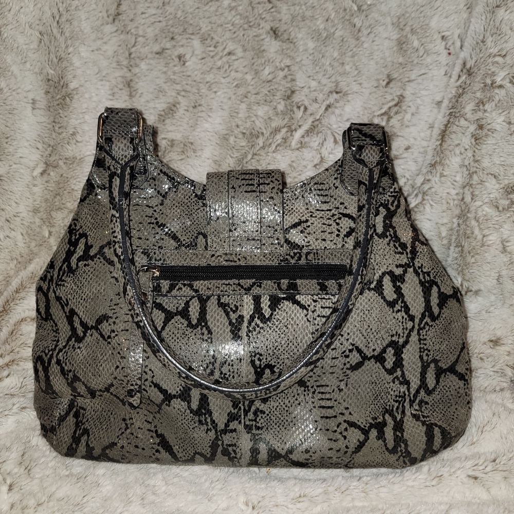 Harley Davidson Python Leather, Gray And Black Ba… - image 4